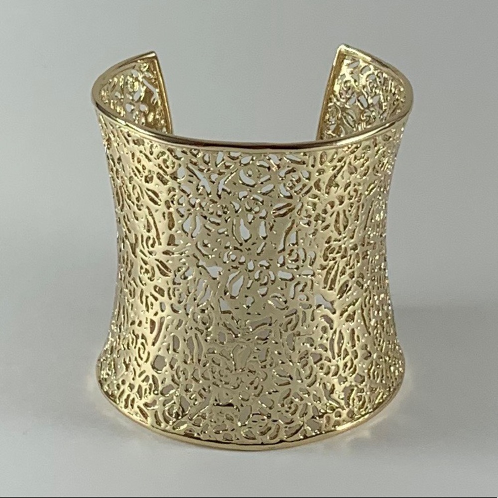 Kendra Scott Ainsley Gold Plate Cuff Bracelet